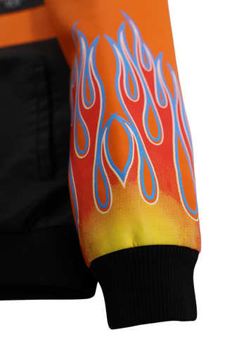 Racing Woven PU Jacket - Orange/Black
