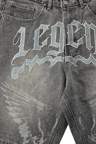 Legend Embroidered Jorts