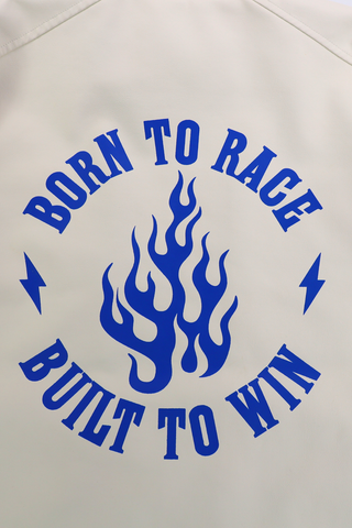 Racing Woven PU Jacket - Blue/White