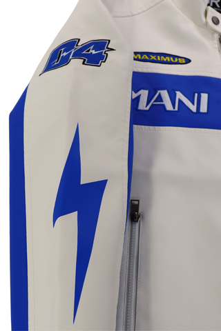 Racing Woven PU Jacket - Blue/White