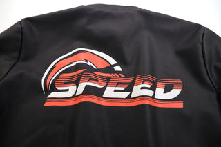 MEN'S RACING WOVEN PU JACKET - Orange/Black