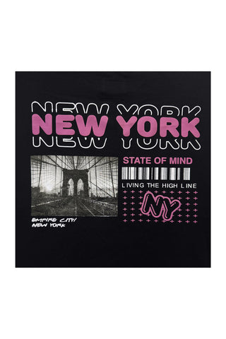 New York Empire City Graphic Boxy Fit T-shirt