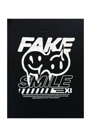 Fake Smile Graphic Boxy Fit T-shirt