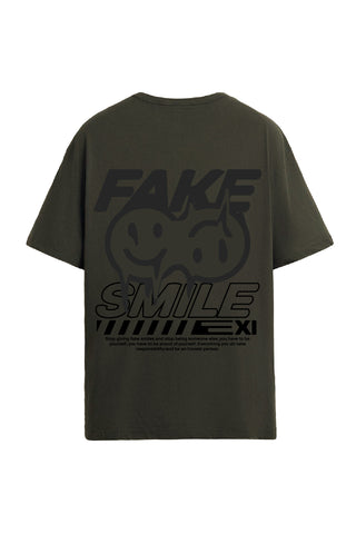 Fake Smile Graphic Boxy Fit T-shirt