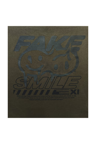 Fake Smile Graphic Boxy Fit T-shirt