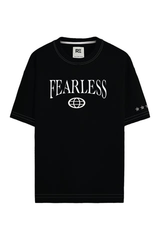 Fearless Embroidered Regular Fit T-shirt