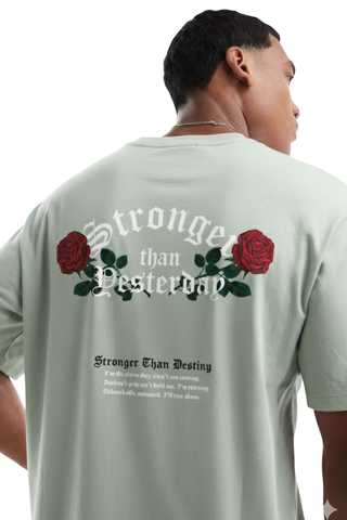 Stronger Than Yesterday Boxy Fit T-shirt