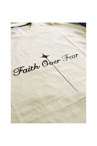 Faith Over Fear Minimal Graphic Regular Fit T-shirt
