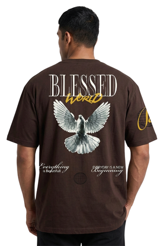 Blessed World Graphic Boxy Fit T-shirt