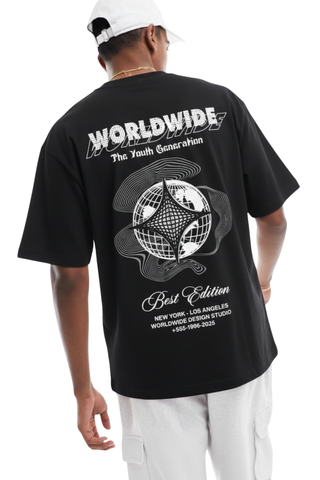 Worldwide New York–Los Angeles Graphic Regular Fit T-shirt