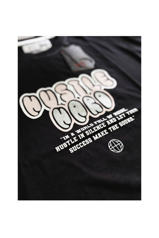 Hustle Hard Graphic Printed Regular Fit Tshirt