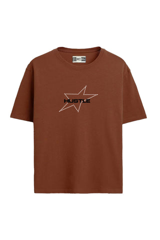 Hustle Star Graphic Printed T-shirt