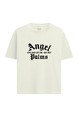 Men’s Angel Palms Printed Co-Ord Set | Oversized T-Shirt & Shorts